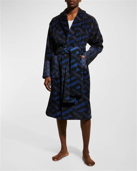 versace greca men's robe